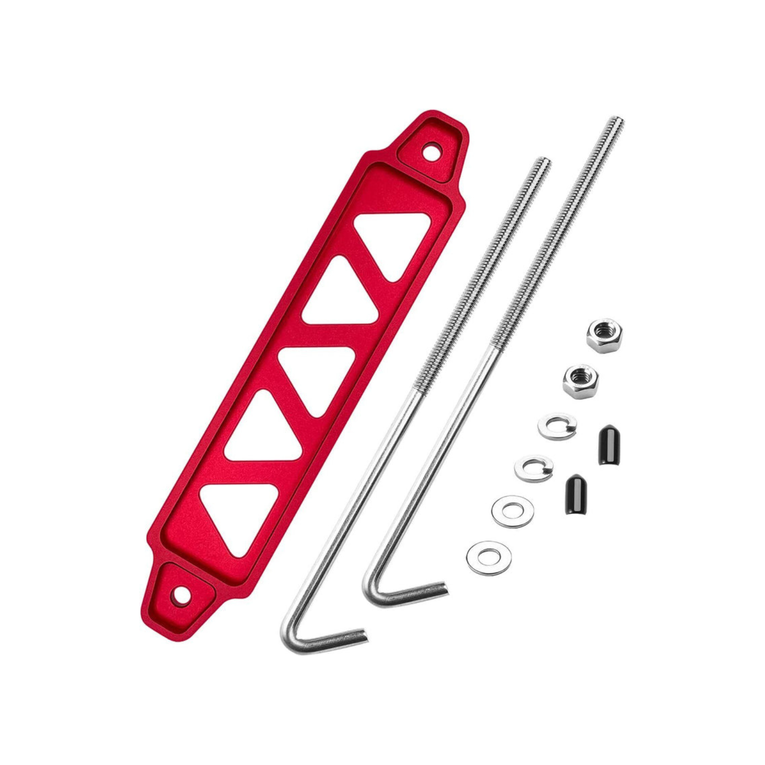 Red Battery Tie Down Bracket